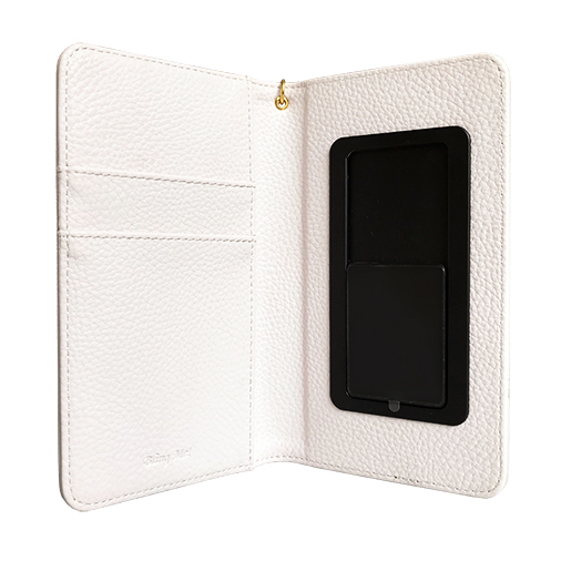 Smartphone Case M/Synthetic leather/Flower(Greige) SMARTPHONE CASE