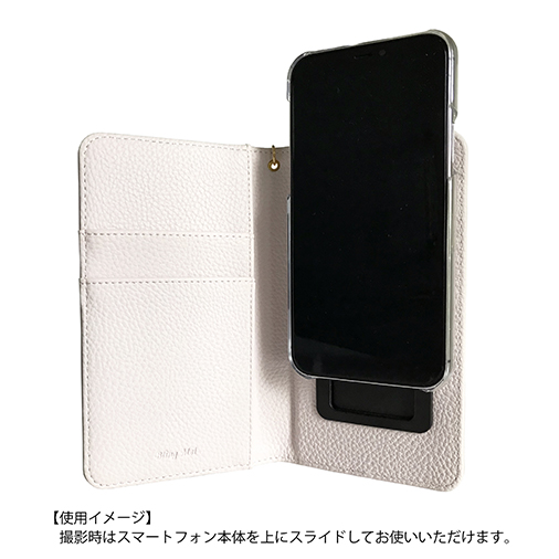 Smartphone Case M/Synthetic leather/Flower(Greige) SMARTPHONE CASE