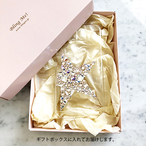 Bling Me!   スマホケース Smartphone Case M/Synthetic leather/Smiley Sparkling(Gold