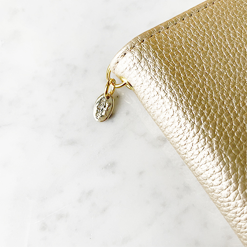 Smartphone Case M/Synthetic leather/RibbonM Sparkling(Gold