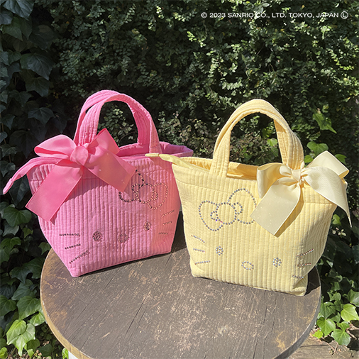 ハローミミィ (カオ）キルティングトート_Yellow COLLABORATION
